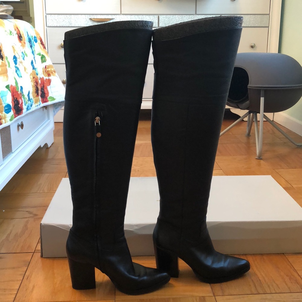 Marc Fisher Black Over the Knee Boots